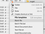 New File Templates